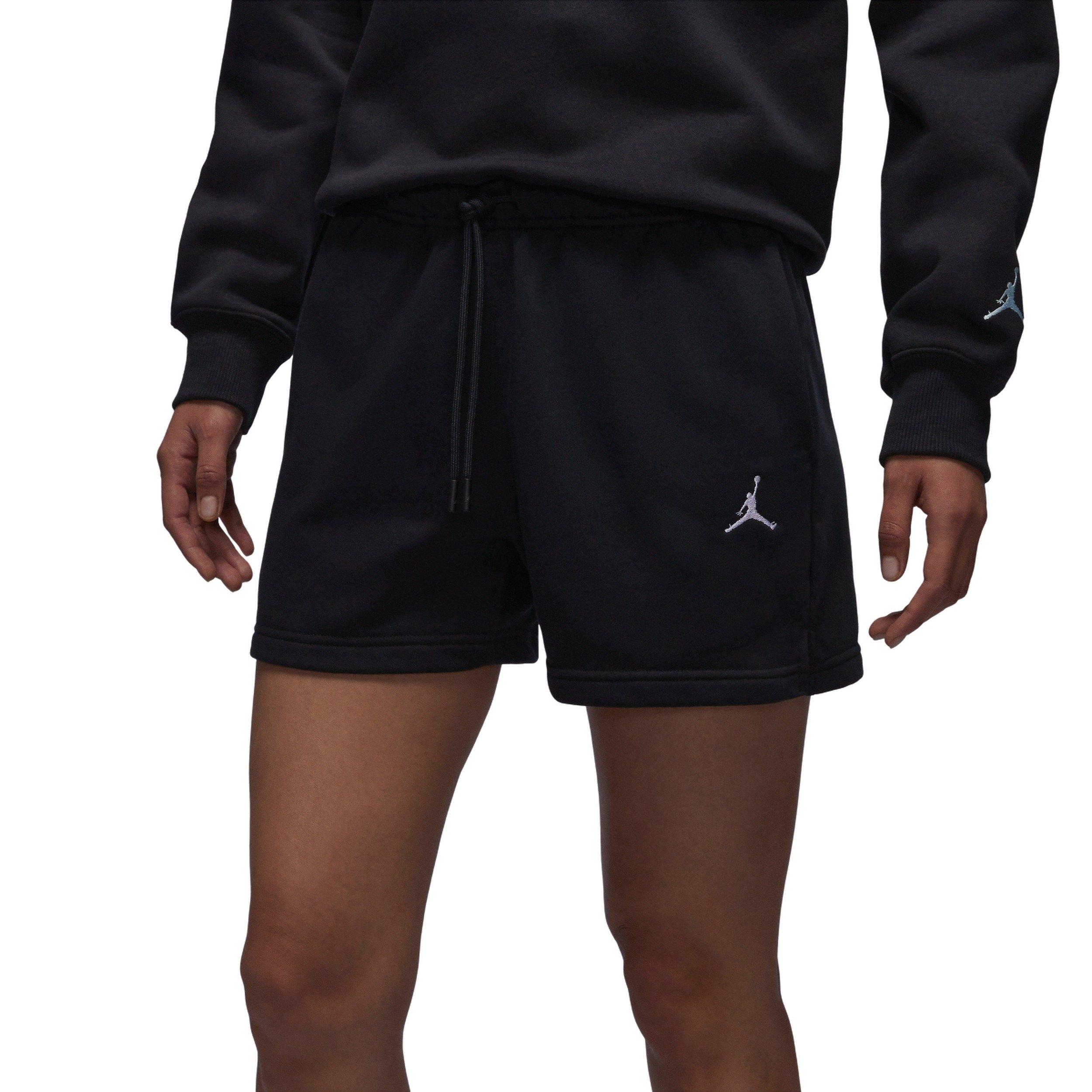 Jordan Women's Brooklyn Fleece Shorts - BLACK/WHITE